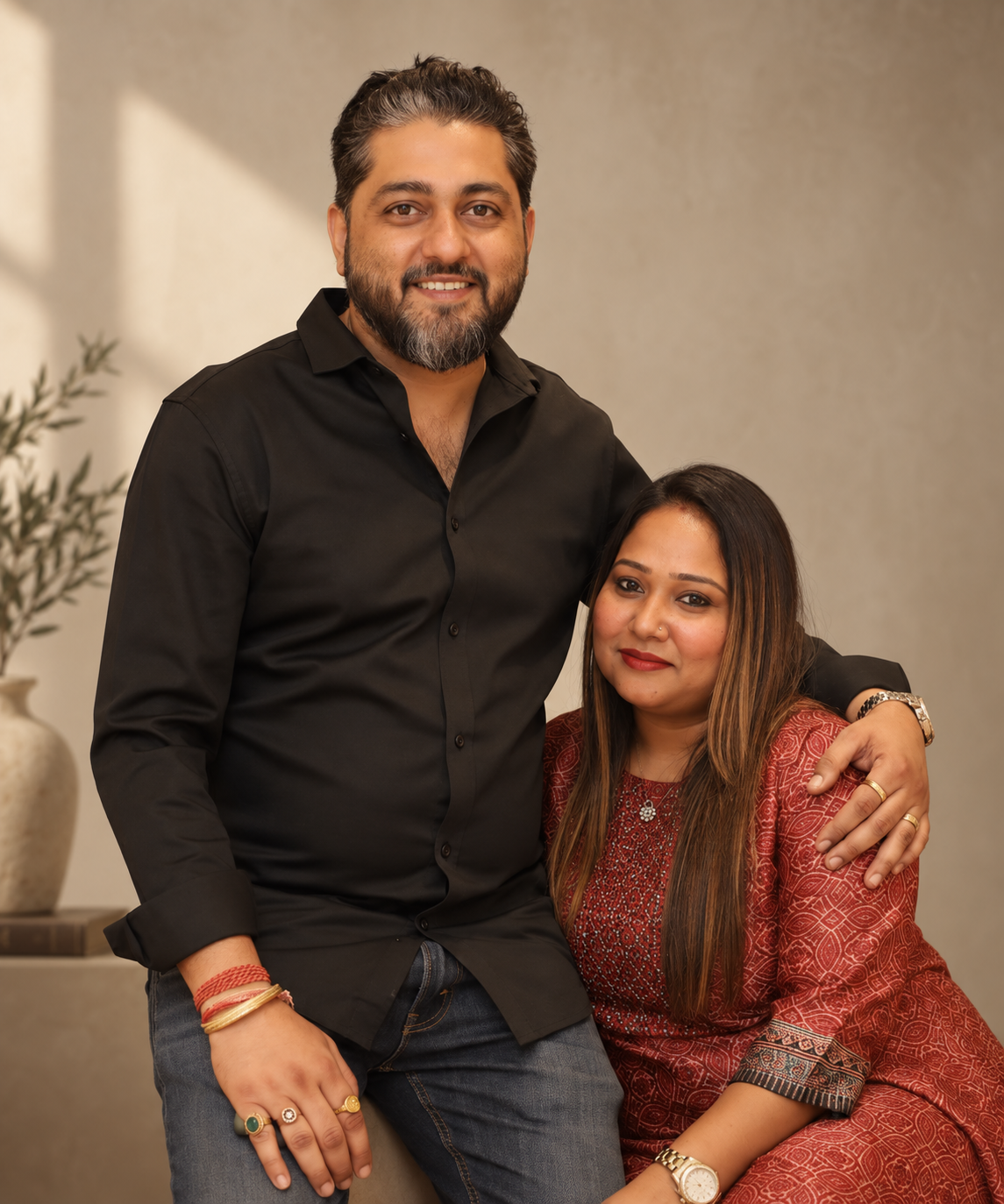 Susmita and Subodh, founders of The Sū Edit